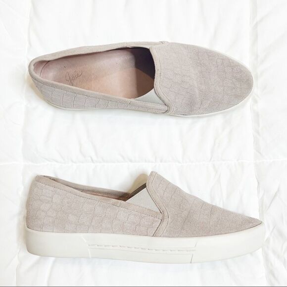 Joie Huxley Crocodile Suede Slip On Sneaker - Picture 4 of 13